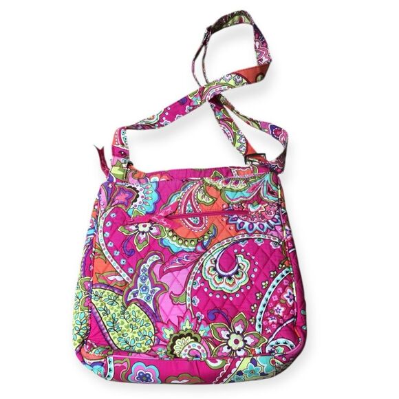 VERA BRADLEY Pink Swirls Multi-Pocket Quilted Crossbody Bag - Picture 2 of 7